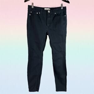 Vineyard Vines Women's 28 Black Cotton Stretch High Rise Skinny Chino Pants